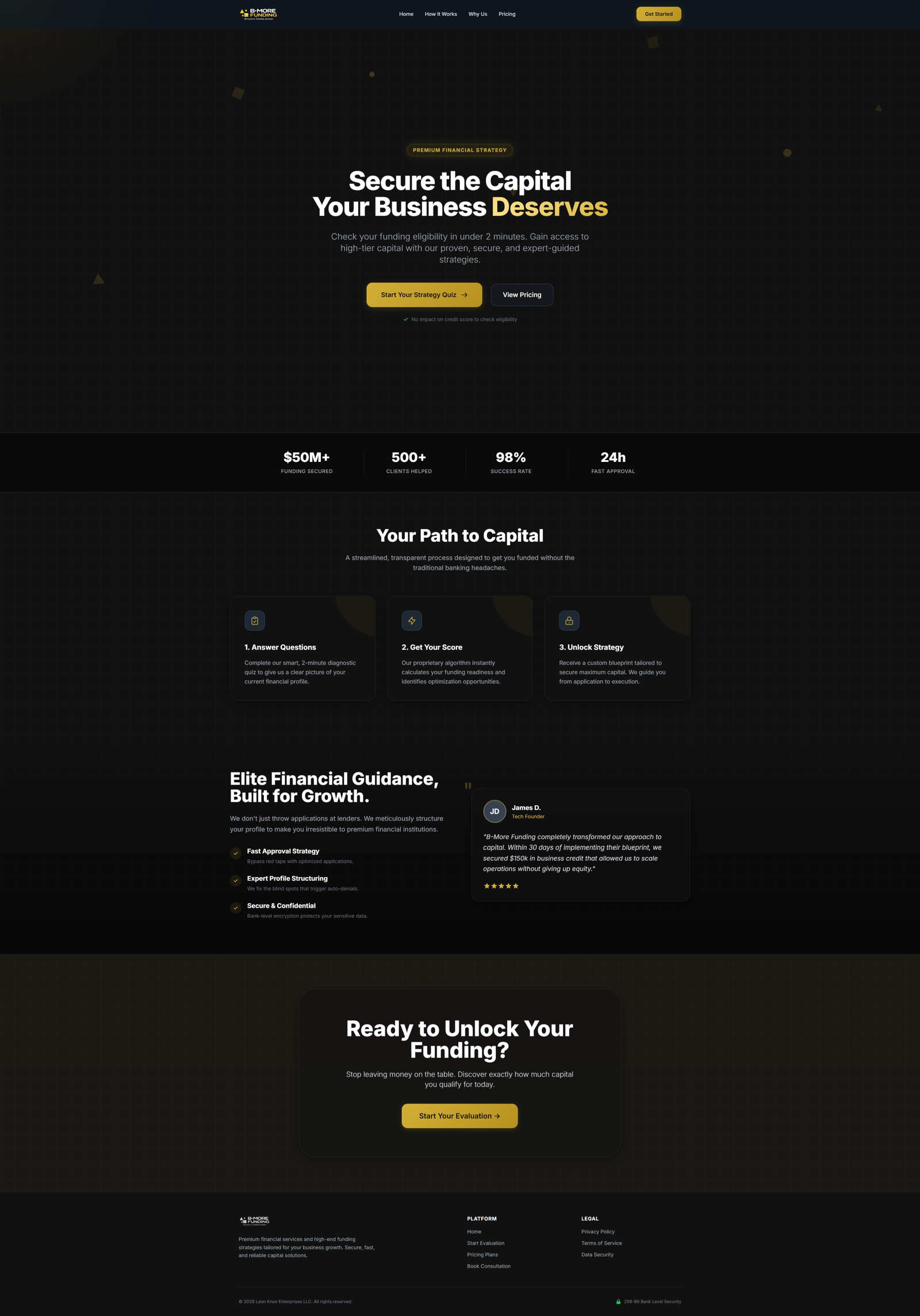 B-More Funding Funding Quiz Funnel & Automation screenshot 8