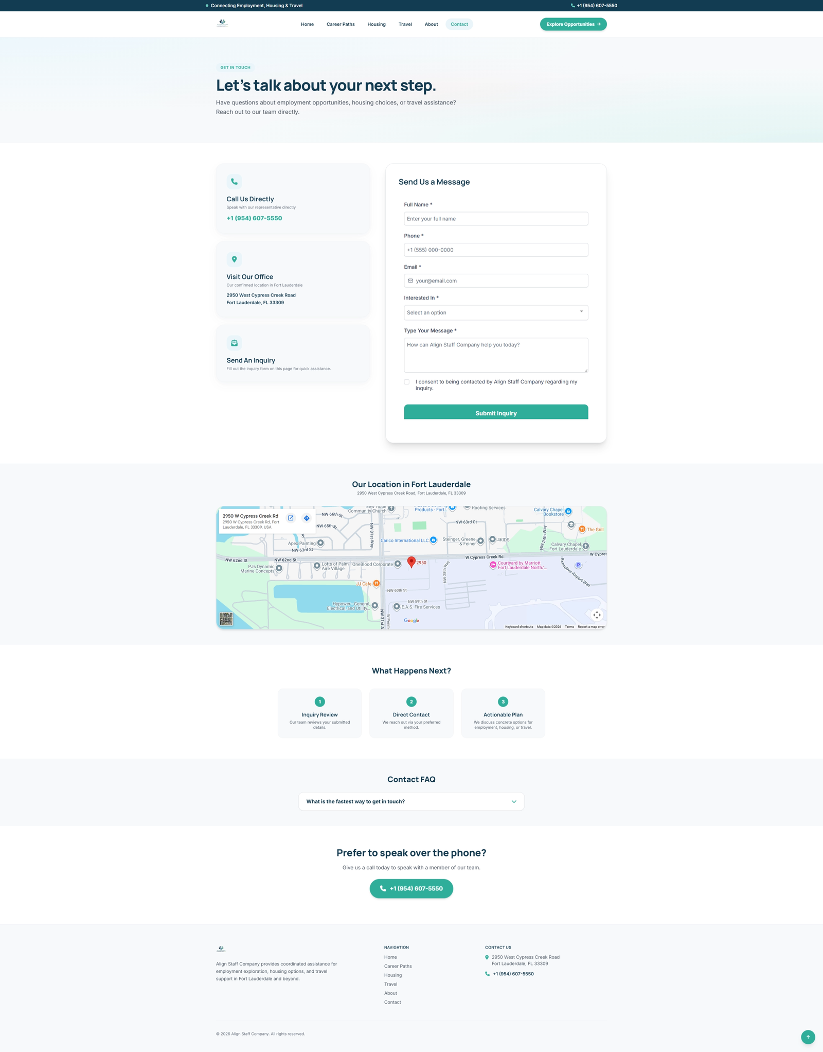 Align Staff Company Business Website screenshot 3