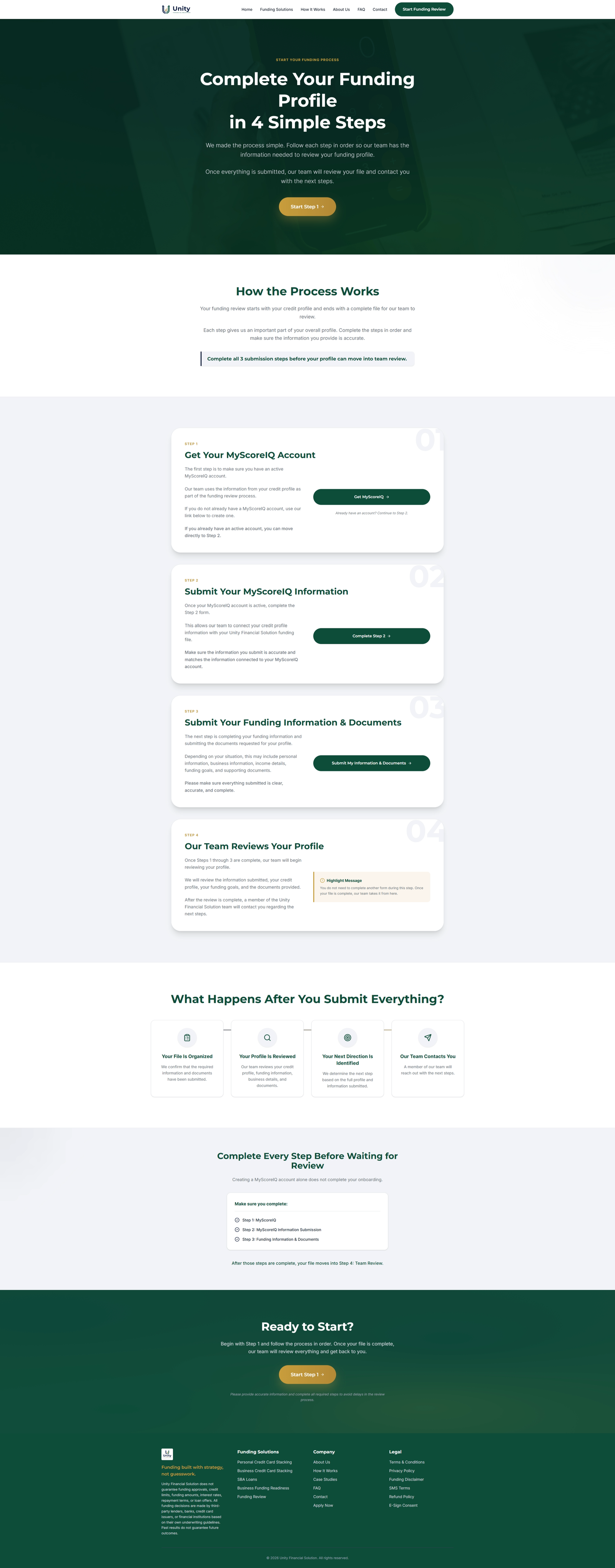 Unity Financial Solution - Funding Website & GoHighLevel Integration screenshot 7