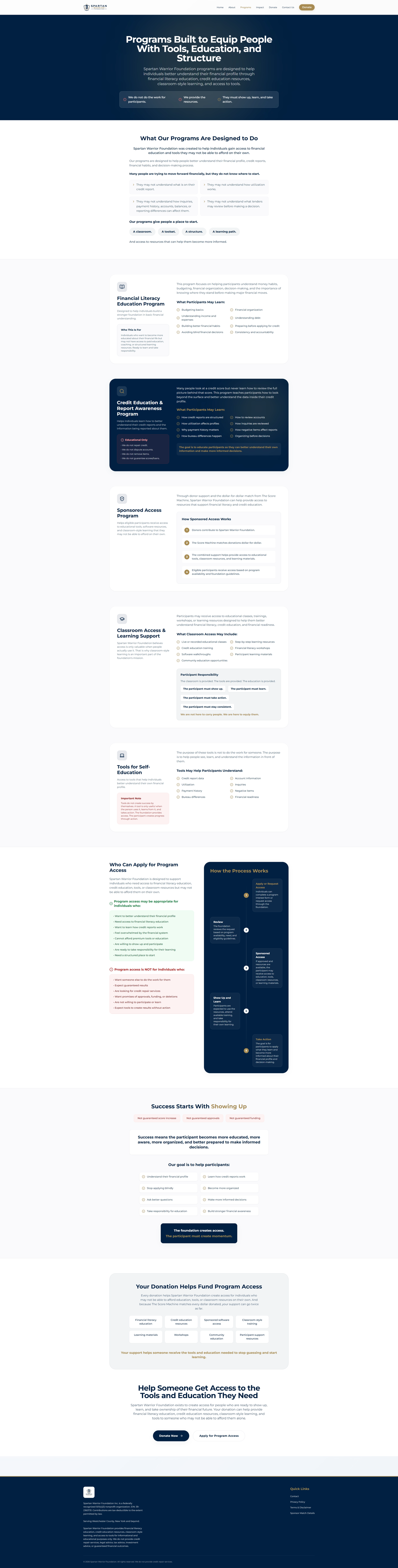Spartan Warrior Foundation - Nonprofit Website & Donation Platform screenshot 7
