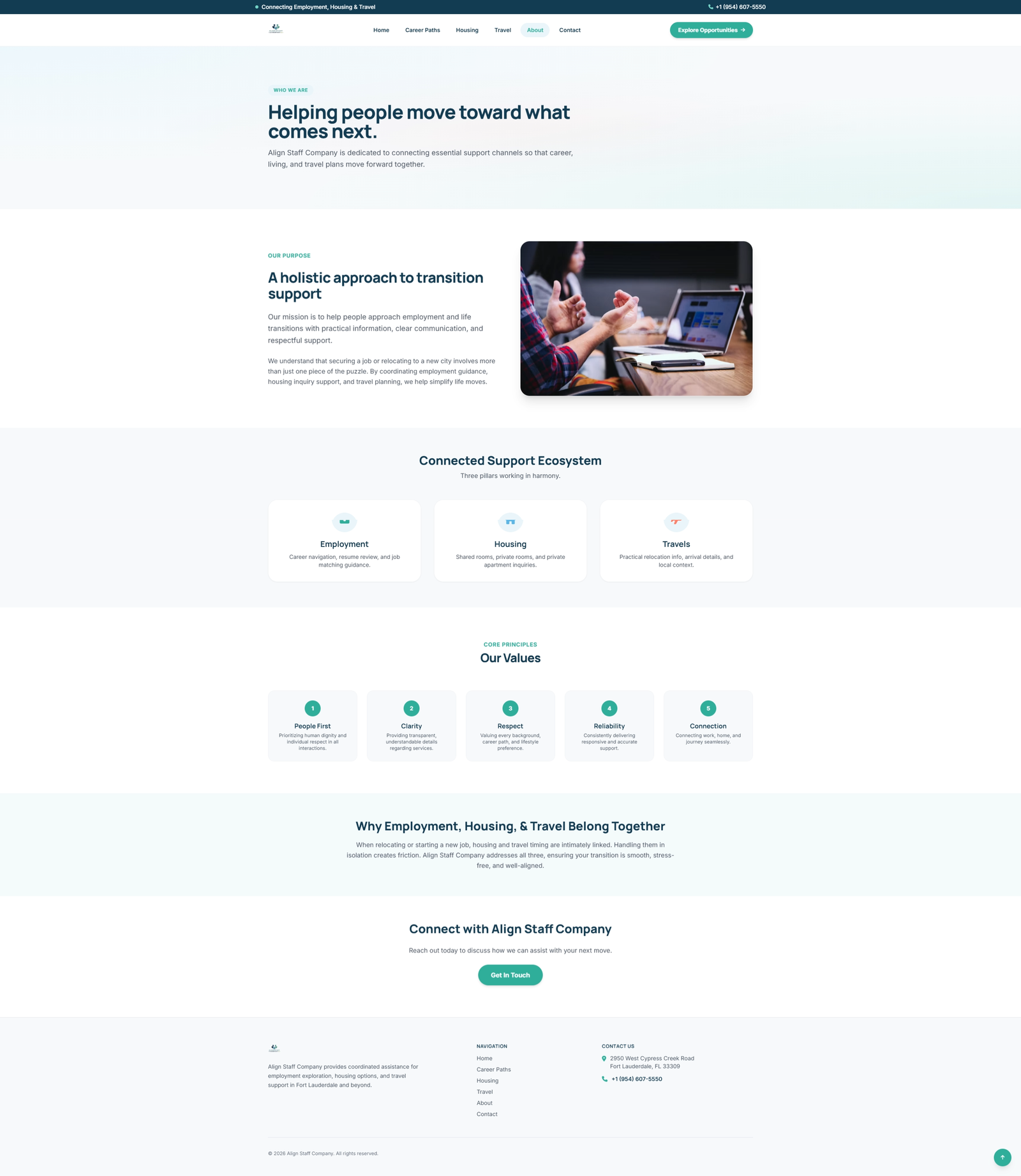 Align Staff Company Business Website screenshot 4