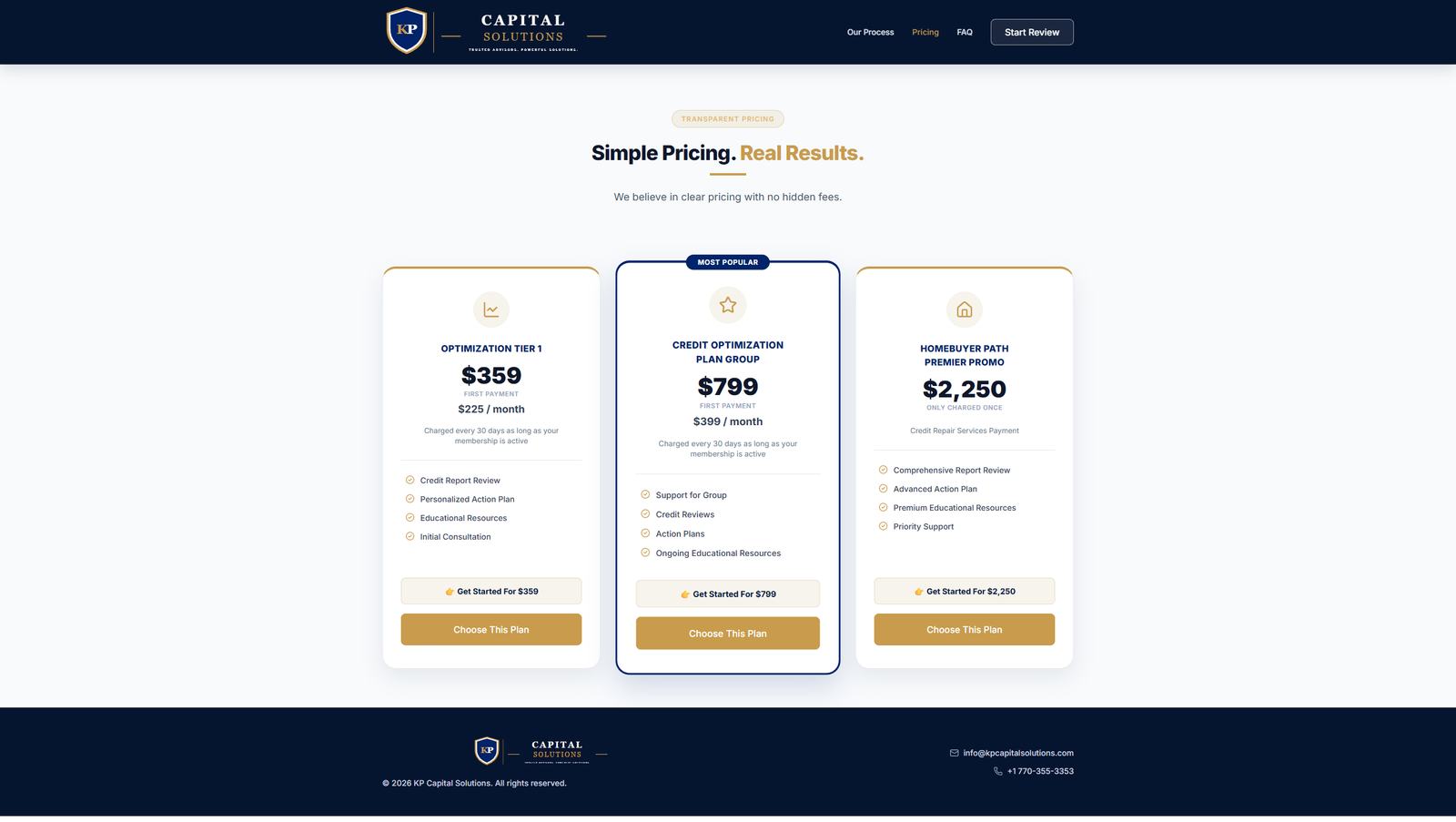KP Capital Solutions - Credit Consultation Funnel & Automation screenshot 4