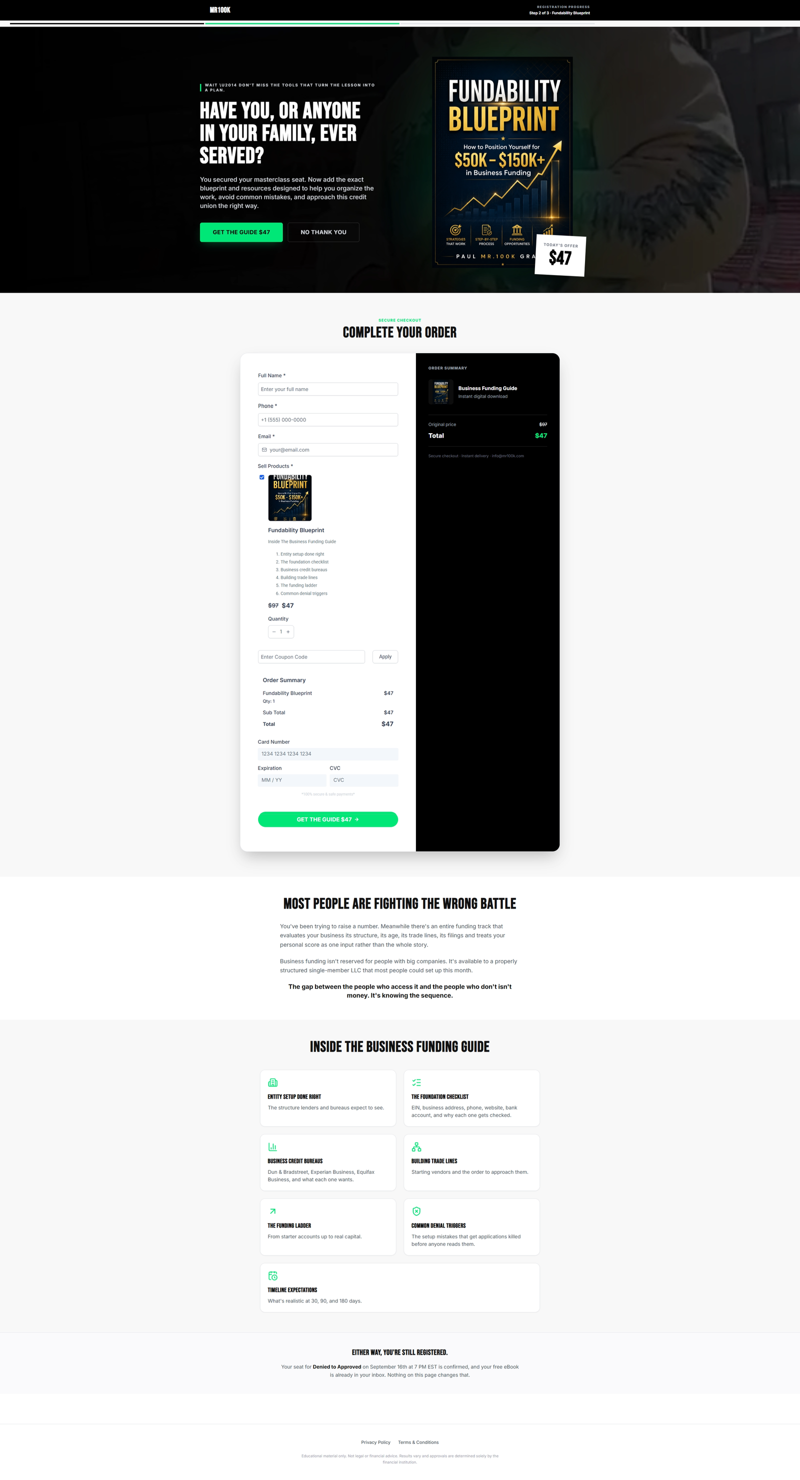 Mr100K Denied to Approved Webinar screenshot 4
