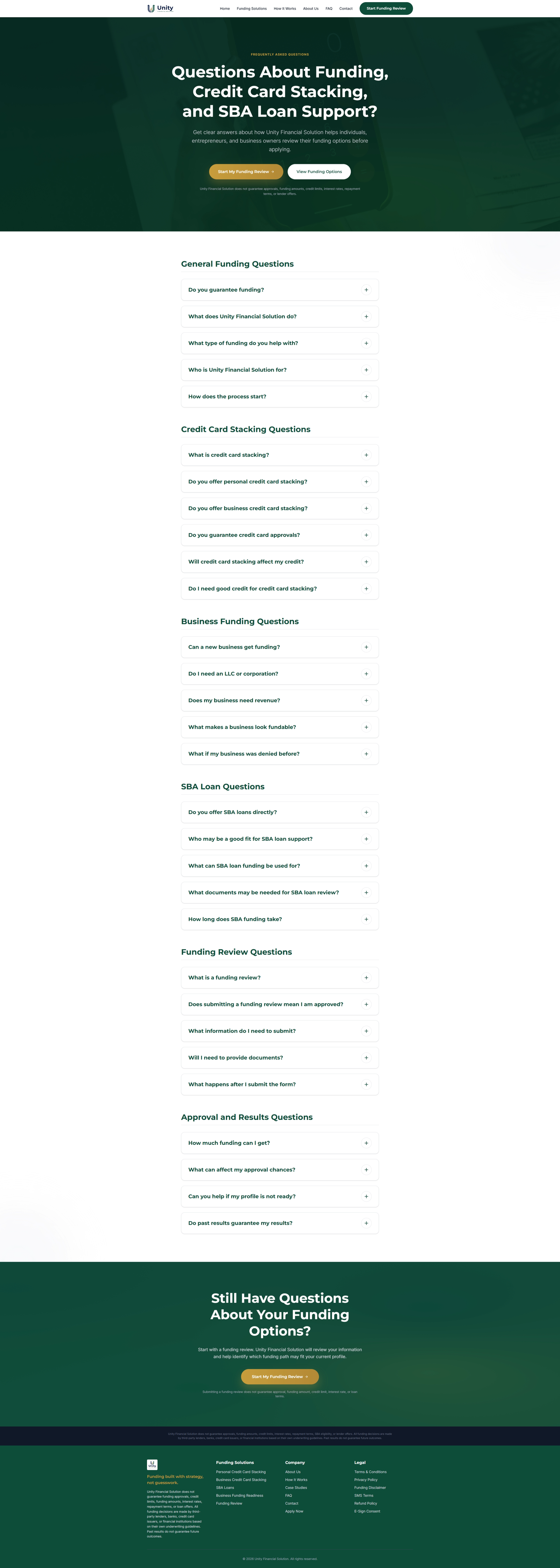 Unity Financial Solution - Funding Website & GoHighLevel Integration screenshot 9