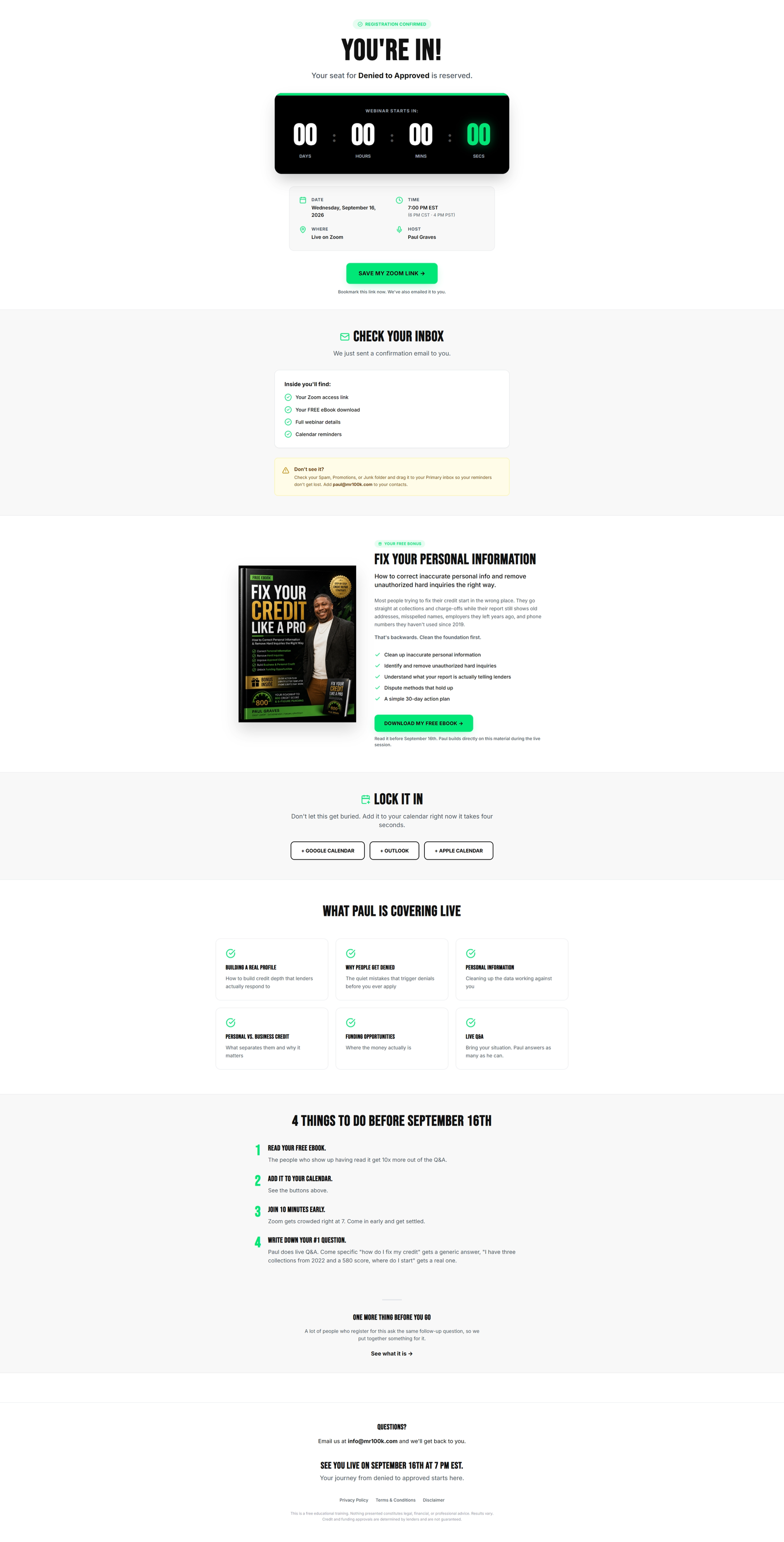 Mr100K Denied to Approved Webinar screenshot 5