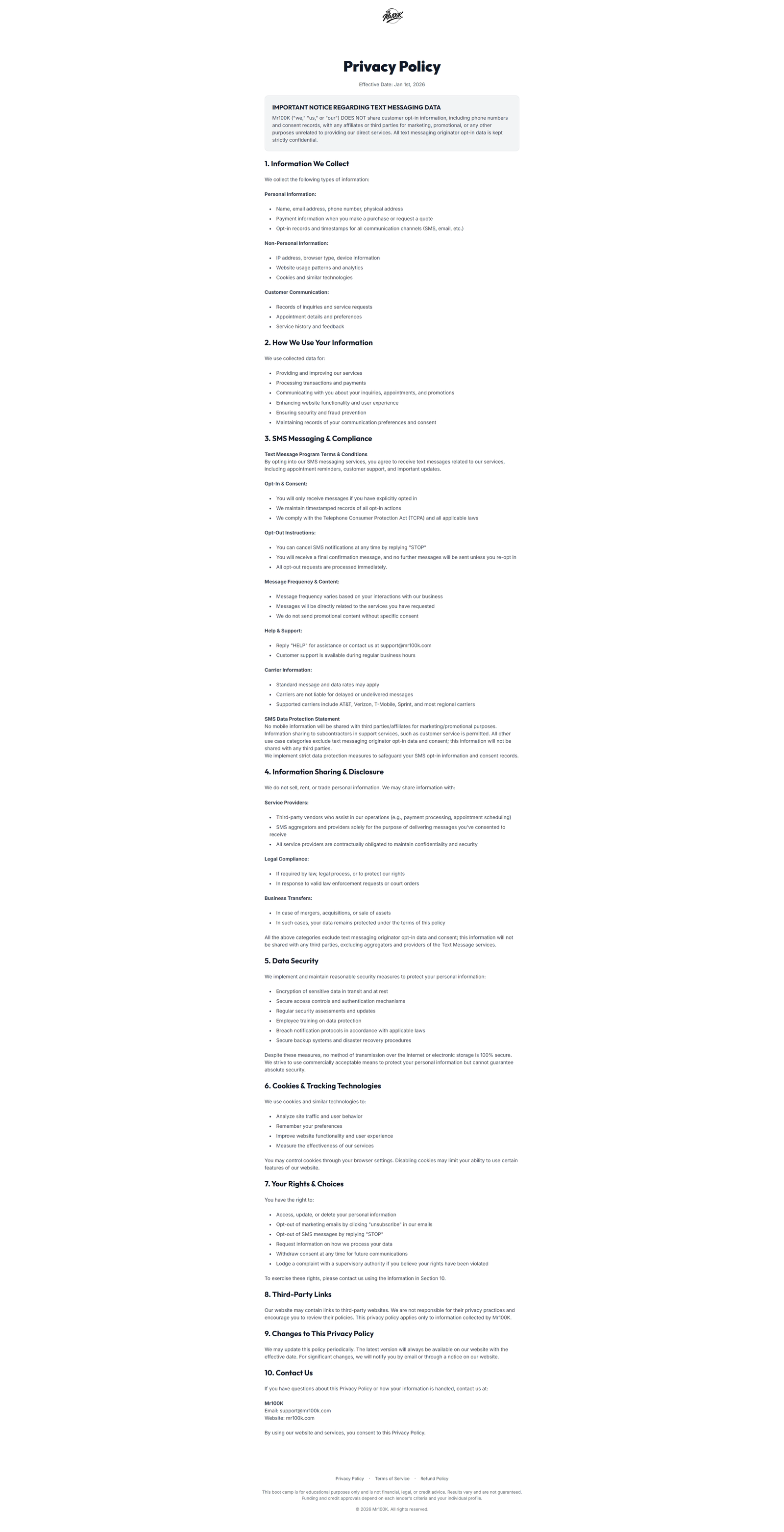 Mr100K - From Denied to Approved Boot Camp screenshot 8
