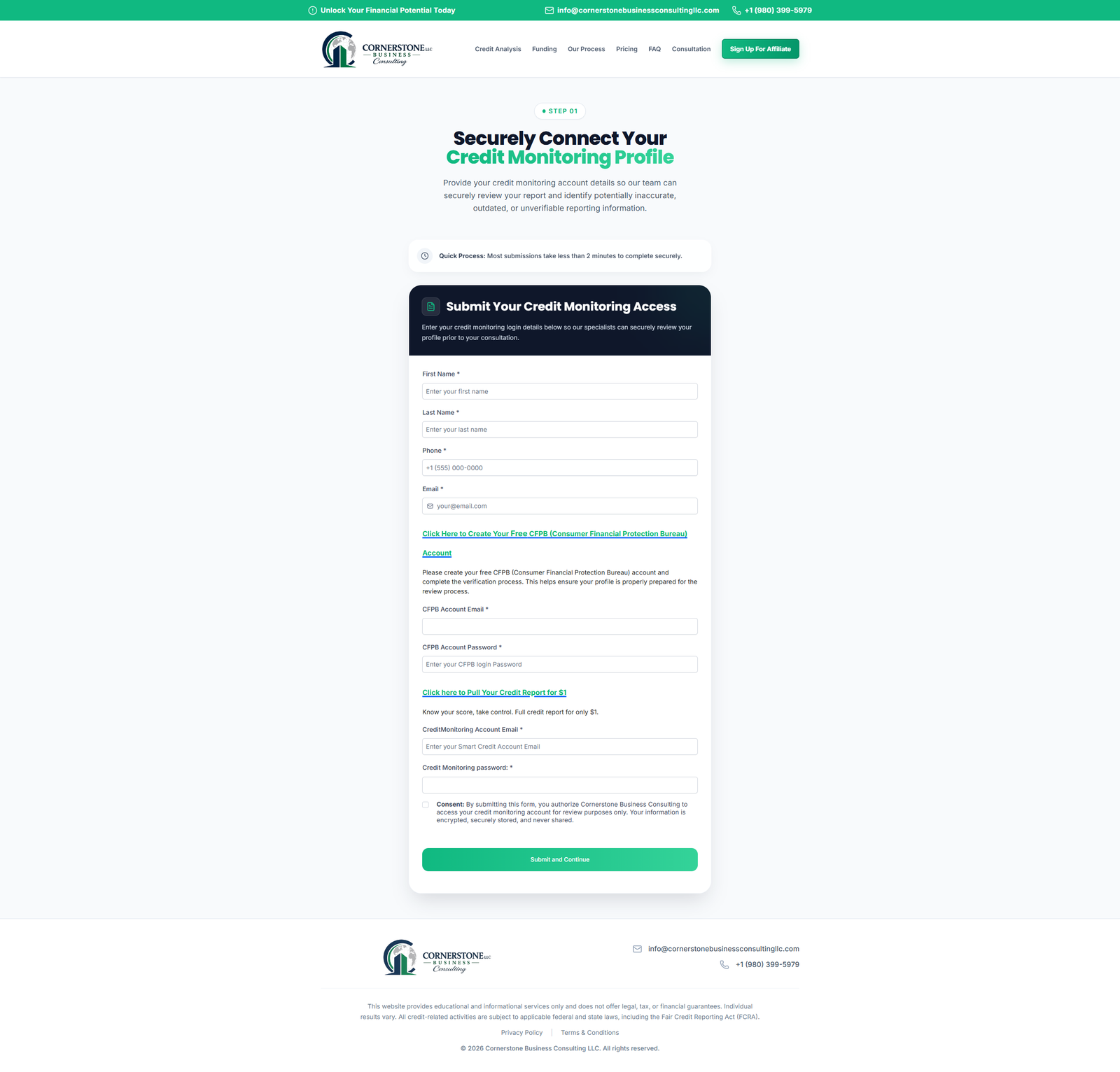 Cornerstone Business Consulting LLC screenshot 3